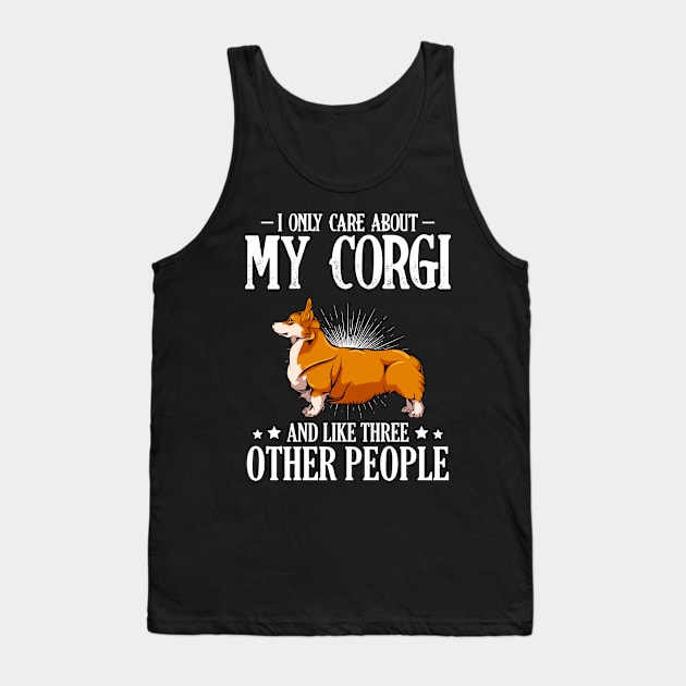 Cute Pembroke Dog Owner Funny Corgi Saying - Welsh Corgi Tank Top by Lumio Gifts